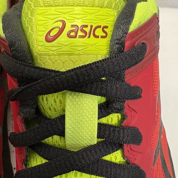 Asics Running Shoes Gel Kayano 22 Red  Black Yellow Sneakers T547N-2490 Size 10